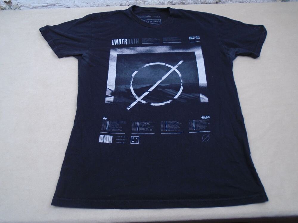 UnderOath Band Tee 2016 Reunion Rebirth Tour Concert Merch Emo Rock T Shirt M